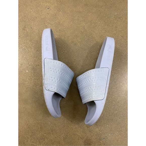 Adidas Adilette Slides Sandals Slip Ons 'Easy Blue' Women's Size 7 - Picture 3 of 7